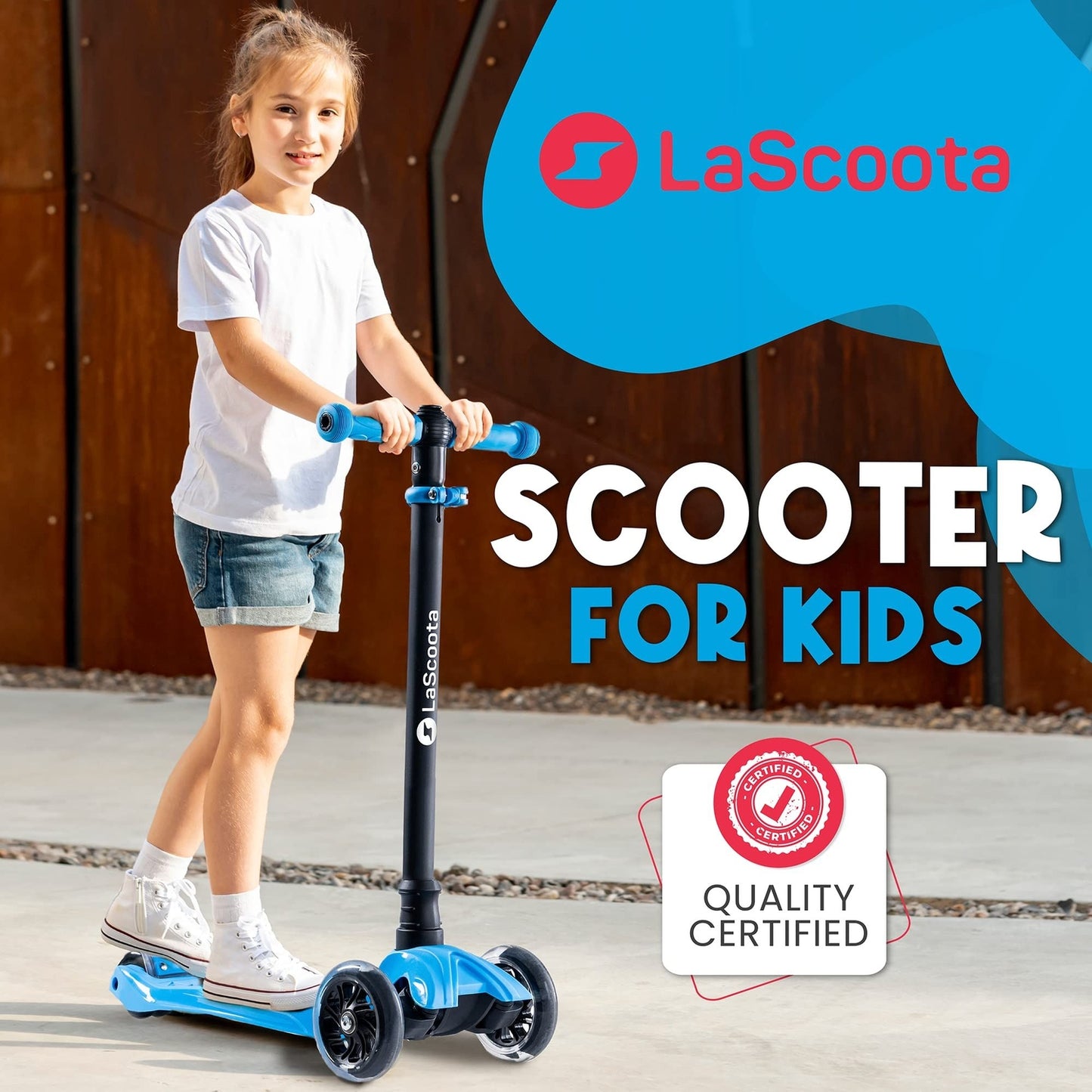 2-in-1 Kids Kick Scooter - Purple