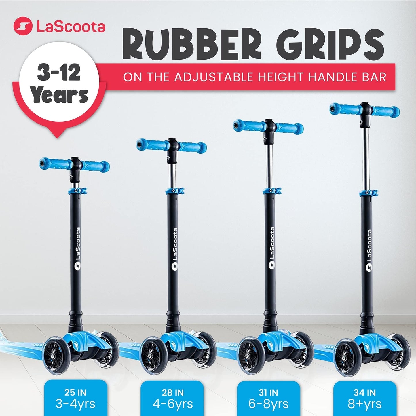2-in-1 Kids Kick Scooter - Blue