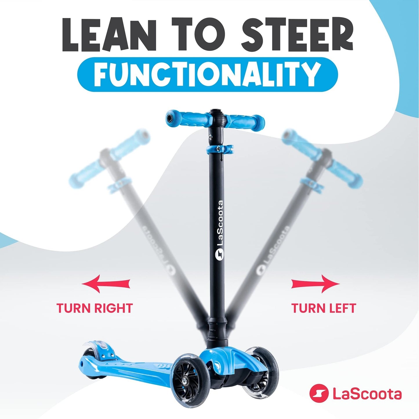 2-in-1 Kids Kick Scooter - Blue