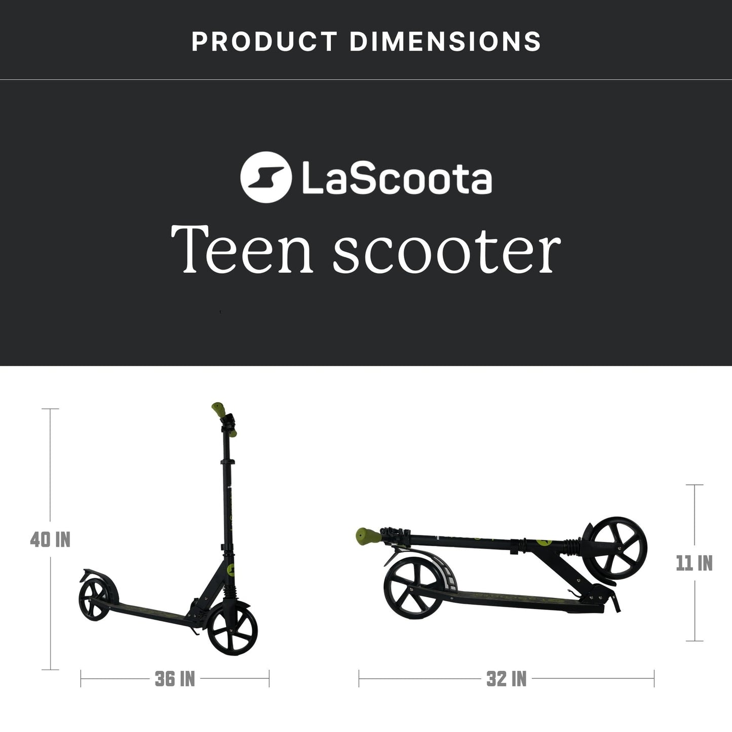 Kick Scooter for Adults & Teens - Aqua