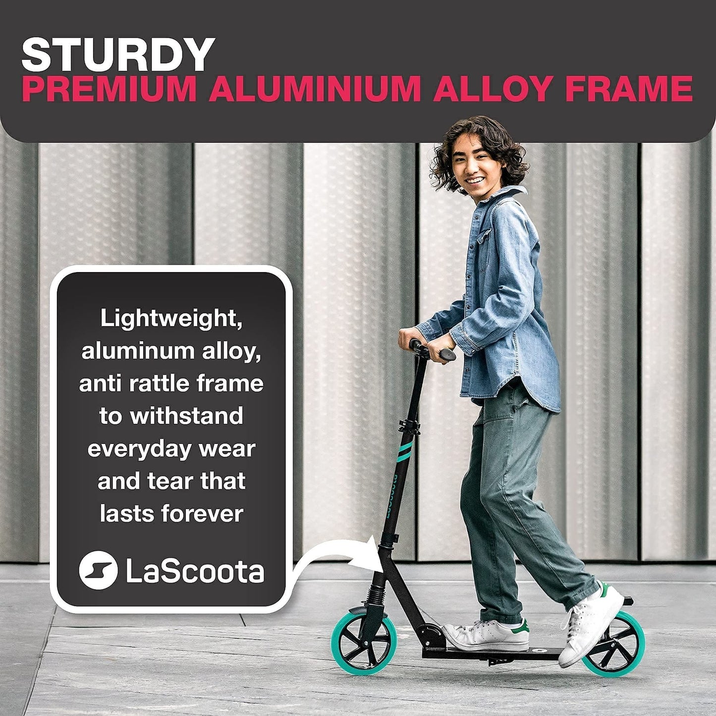 Kick Scooter for Adults & Teens - Aqua