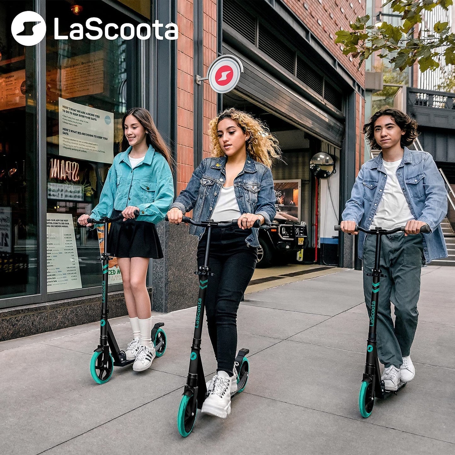 Kick Scooter for Adults & Teens - Aqua