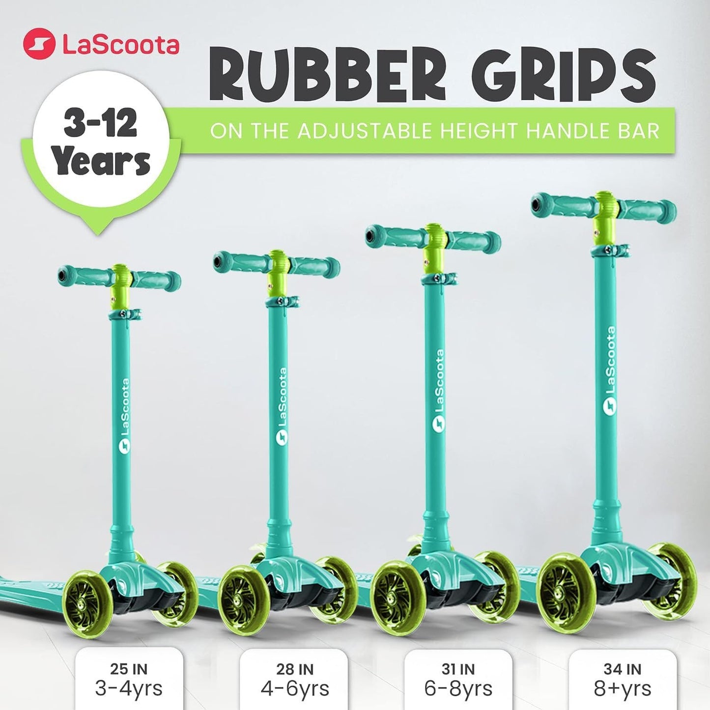 2-in-1 Kids Kick Scooter - Teal