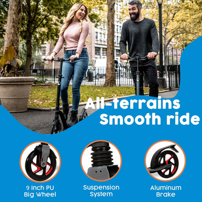 Kick Scooter for Adults & Teens - Grey