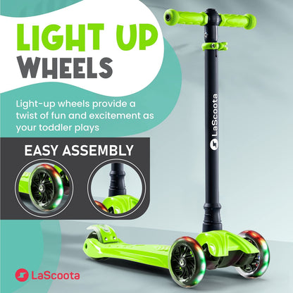 2-in-1 Kids Kick Scooter - Green