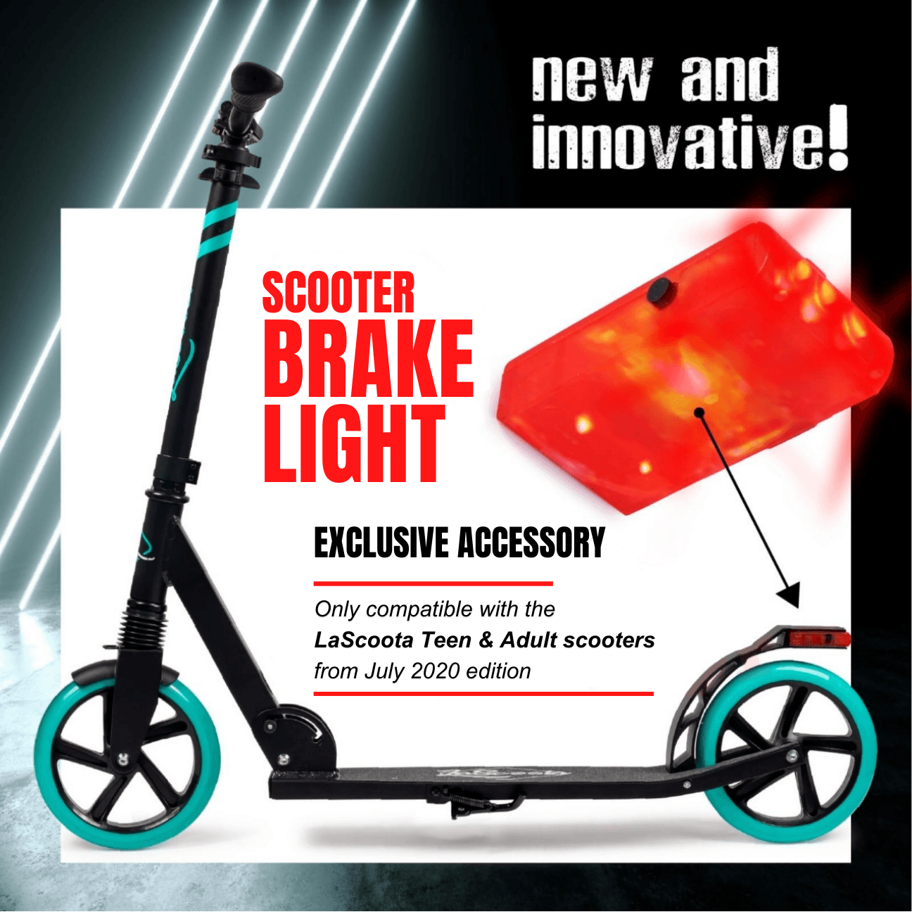 Teen and Adult Scooter Brake Light - LaScoota